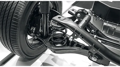 Amortigua los golpes y las vibraciones de la carretera