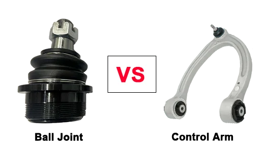 Brazo de control frente a rótula