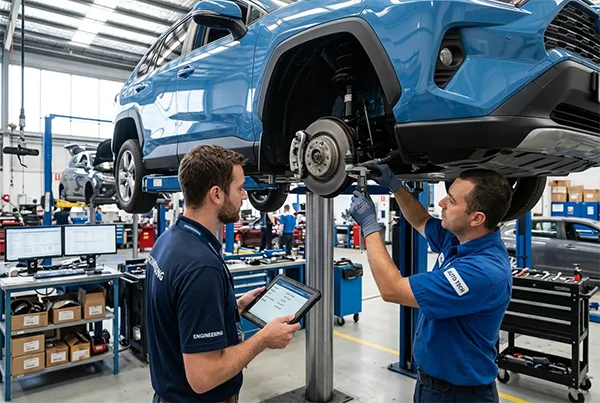 Verificación de ajuste del Brazo Axial y comprobación de la aplicación vehicular