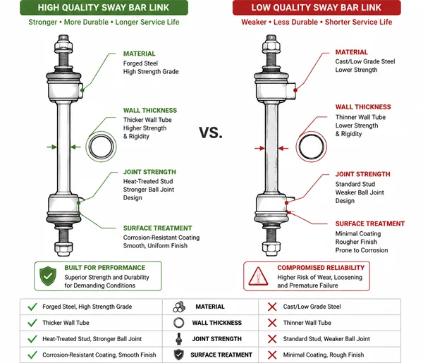 Por qué las Barras Link de aspecto idéntico rinden de manera diferente
