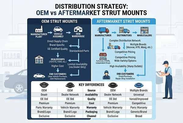 Estrategia de distribución de cazoletas amortiguador OEM vs del mercado de repuestos estrategia de distribución de cazoletas amortiguador OEM vs del mercado de repuestos